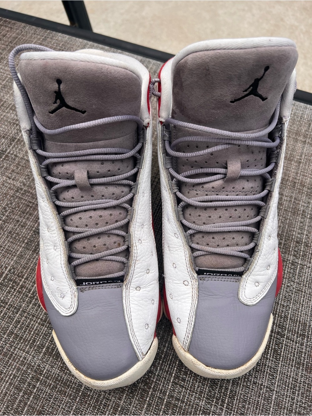 Nike Air Jordan 13 XIII Wolf Grey Red White Size 9.5 Men’s 414571-126